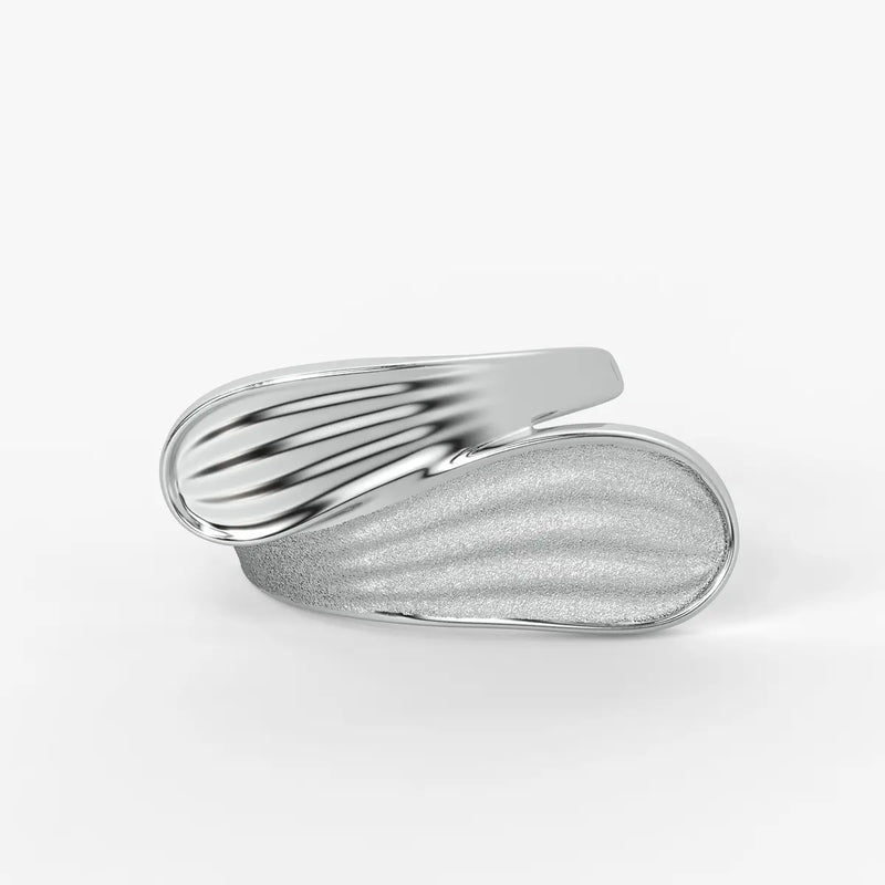 Wave Panel Statement Ladies Ring