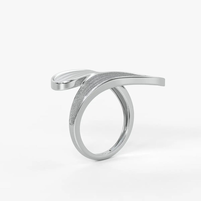 Wave Panel Statement Ladies Ring