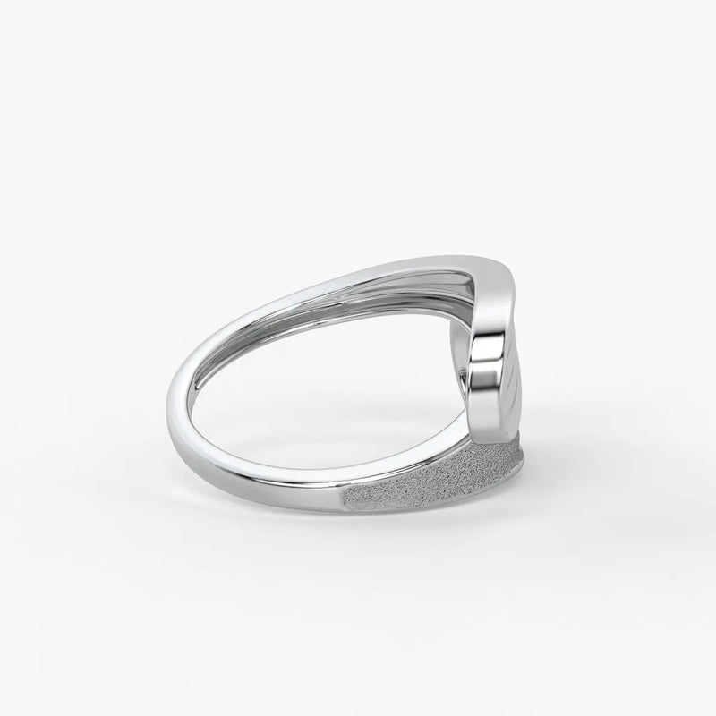 Wave Panel Statement Ladies Ring