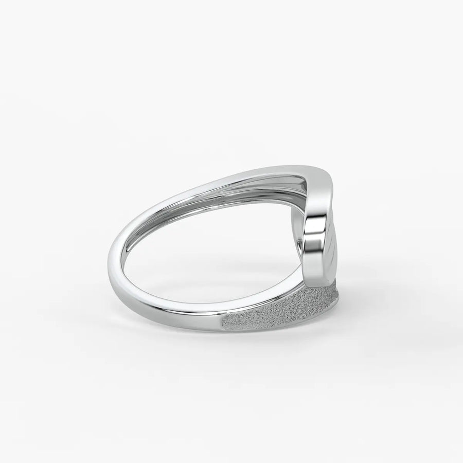 Wave Panel Statement Ladies Ring