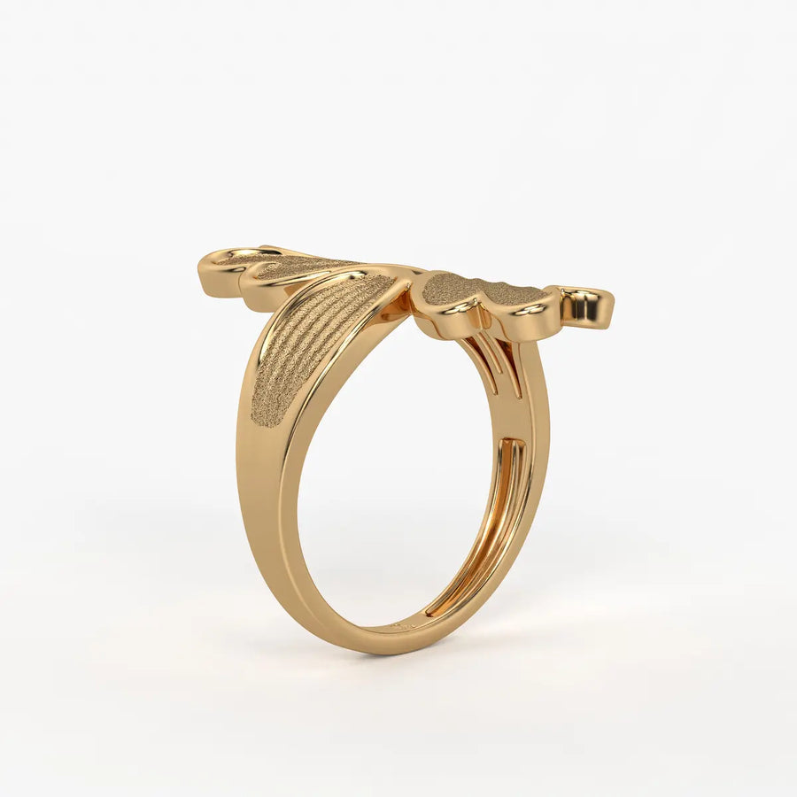 Leaf Bloom Statement Ladies Ring