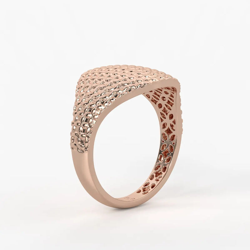 Hammered Dome Statement Ladies Ring