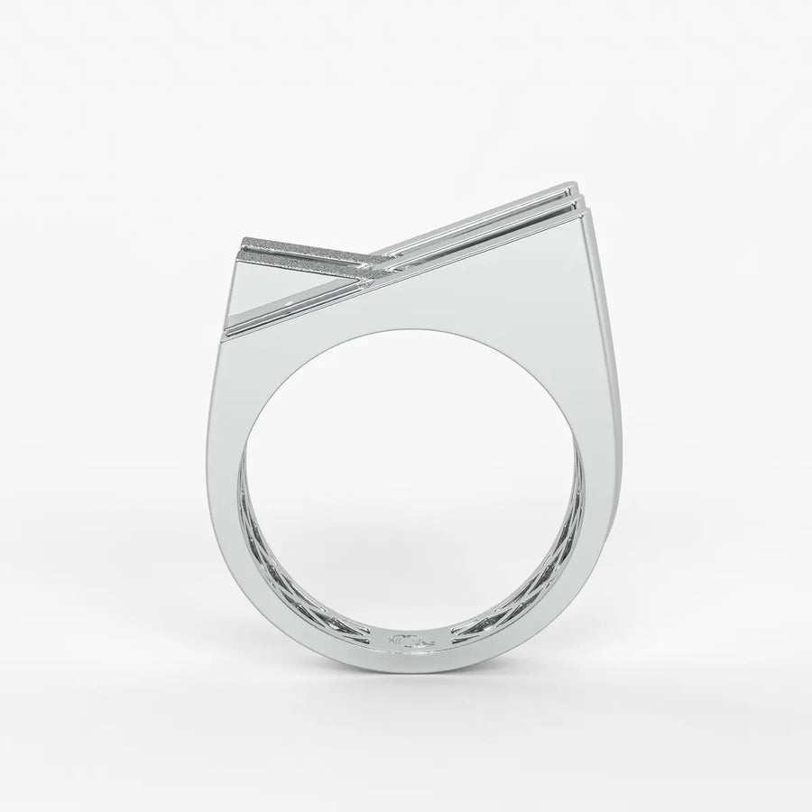 Flowing Wave Statement Ladies Ring