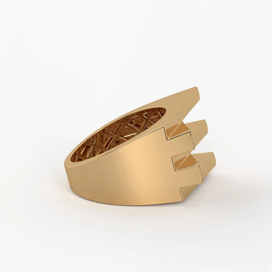 Flowing Wave Statement Ladies Ring