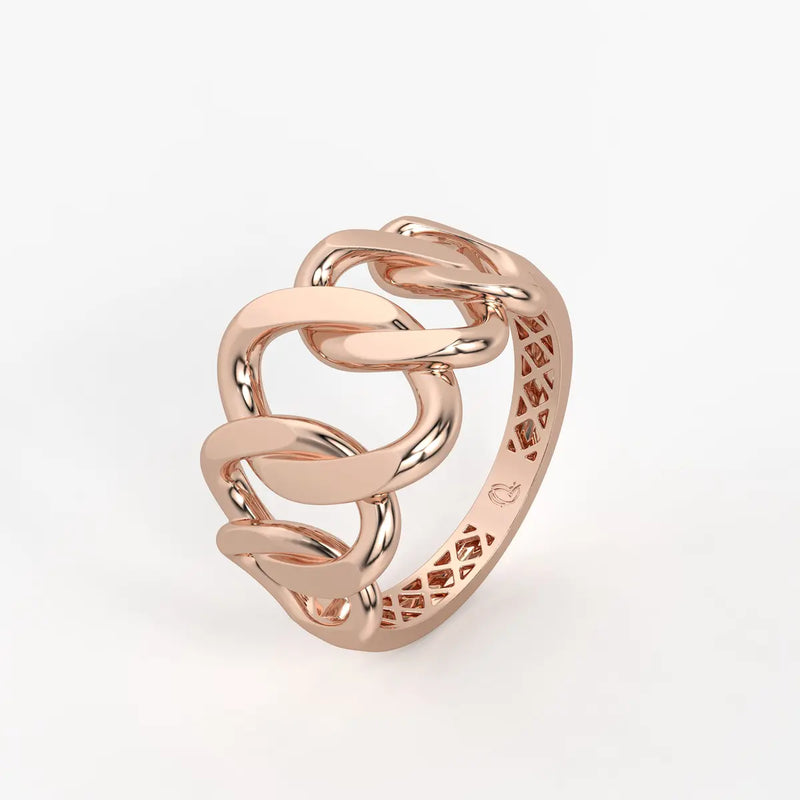 Curb Chain Statement Ladies Ring