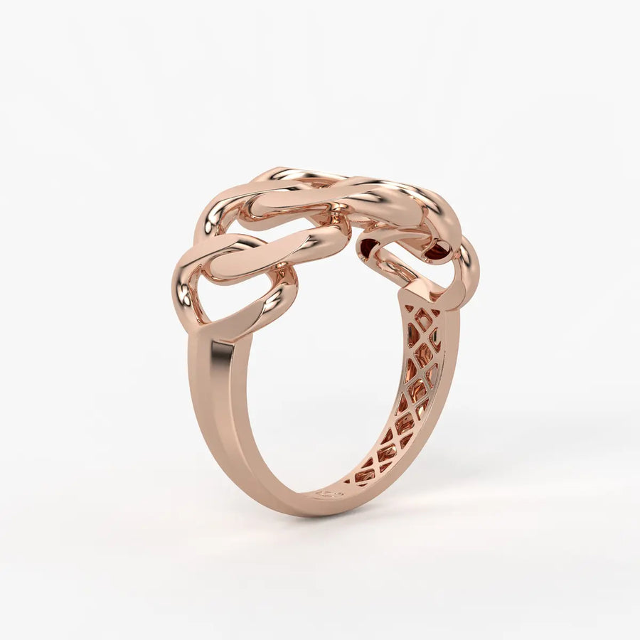 Curb Chain Statement Ladies Ring