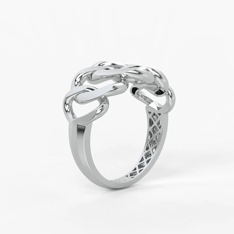 Curb Chain Statement Ladies Ring