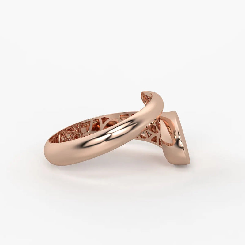 Oval Disc Statement Ladies Ring