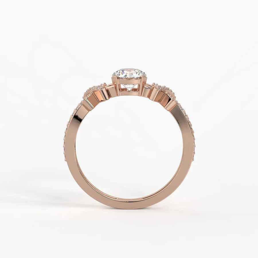 Zenvira Embrace Solitaire Diamond Ring