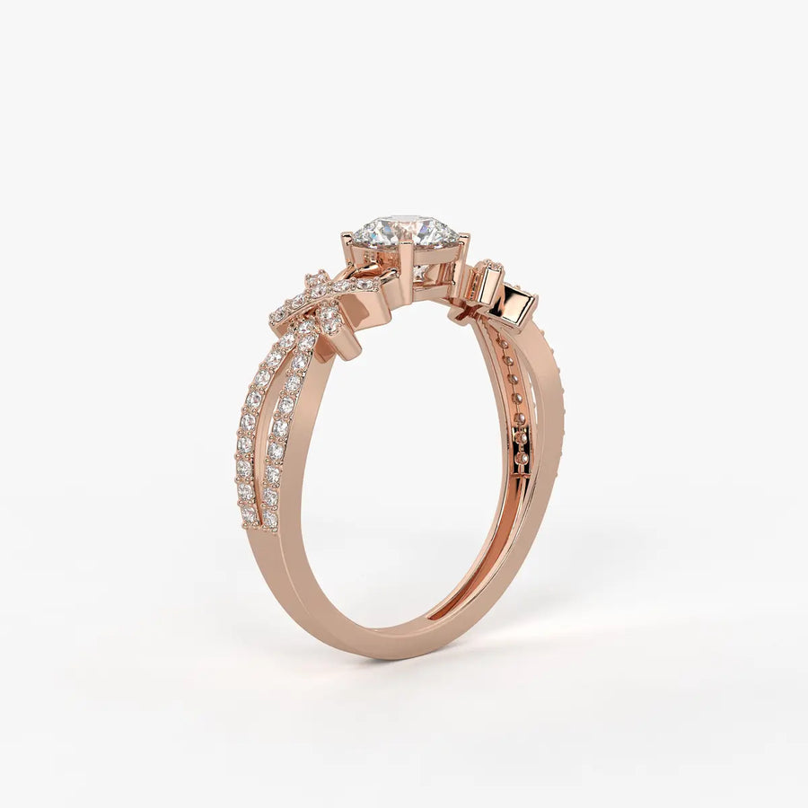 Zenvira Embrace Solitaire Diamond Ring