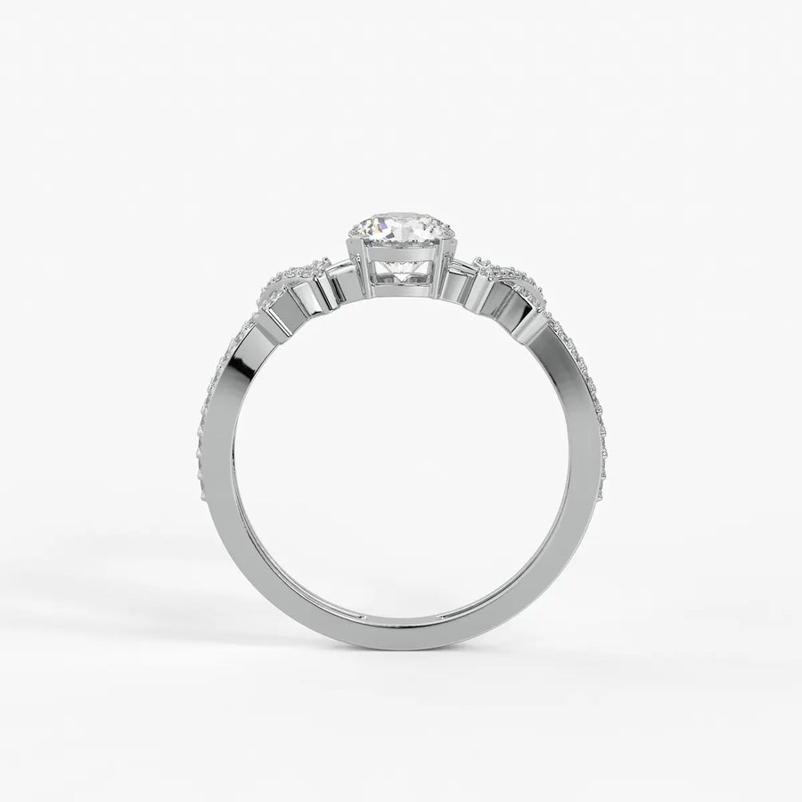 Zenvira Embrace Solitaire Diamond Ring