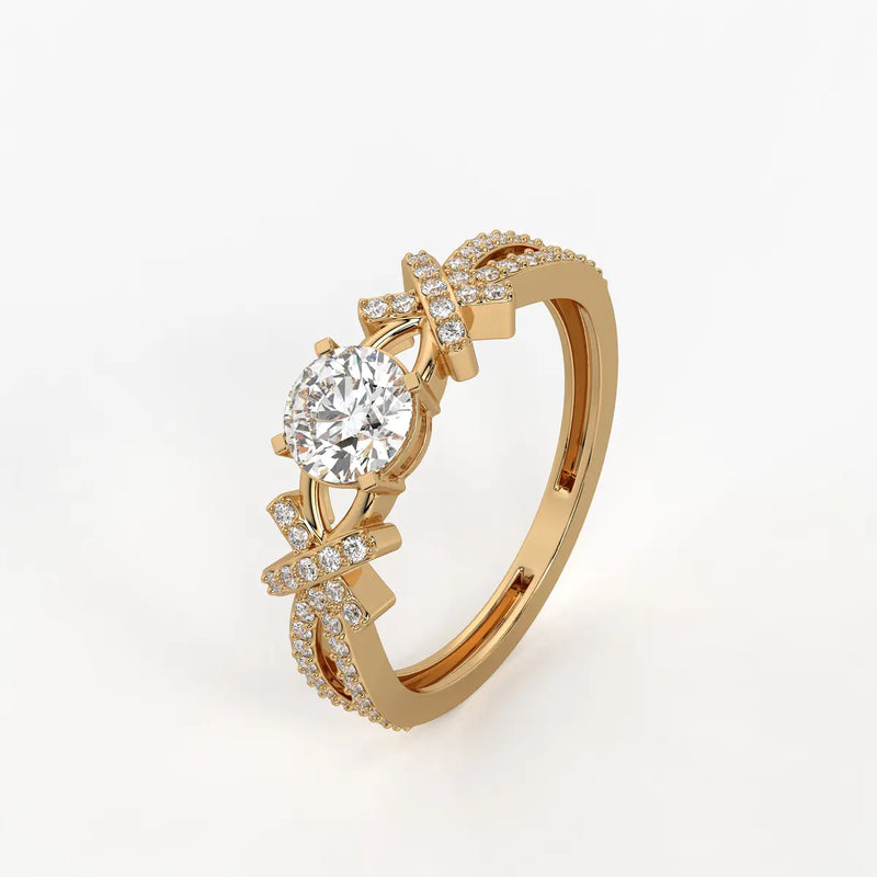 Zenvira Embrace Solitaire Diamond Ring