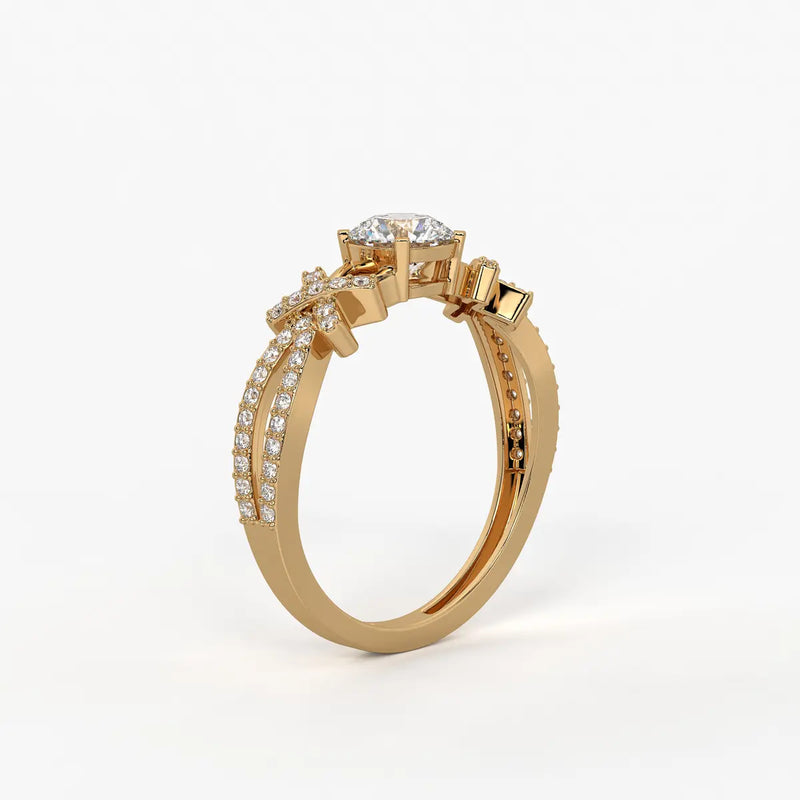 Zenvira Embrace Solitaire Diamond Ring