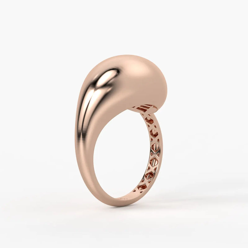 Fluid Wave Fashion Ladies Ring