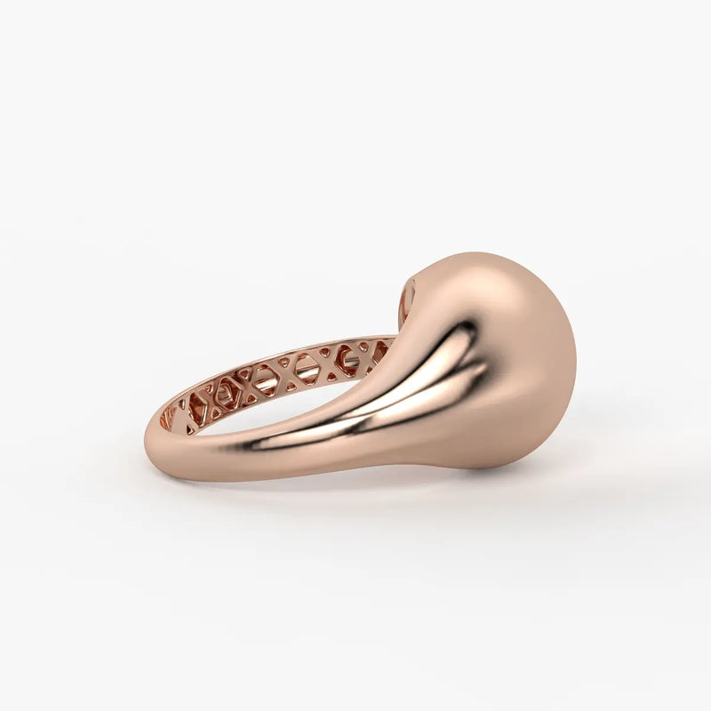 Fluid Wave Fashion Ladies Ring