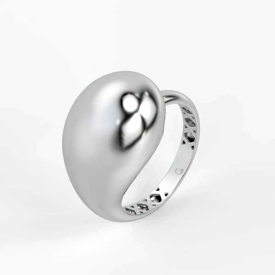 Fluid Wave Fashion Ladies Ring