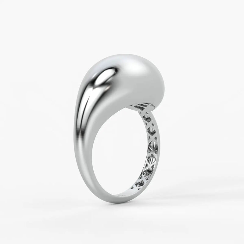 Fluid Wave Fashion Ladies Ring