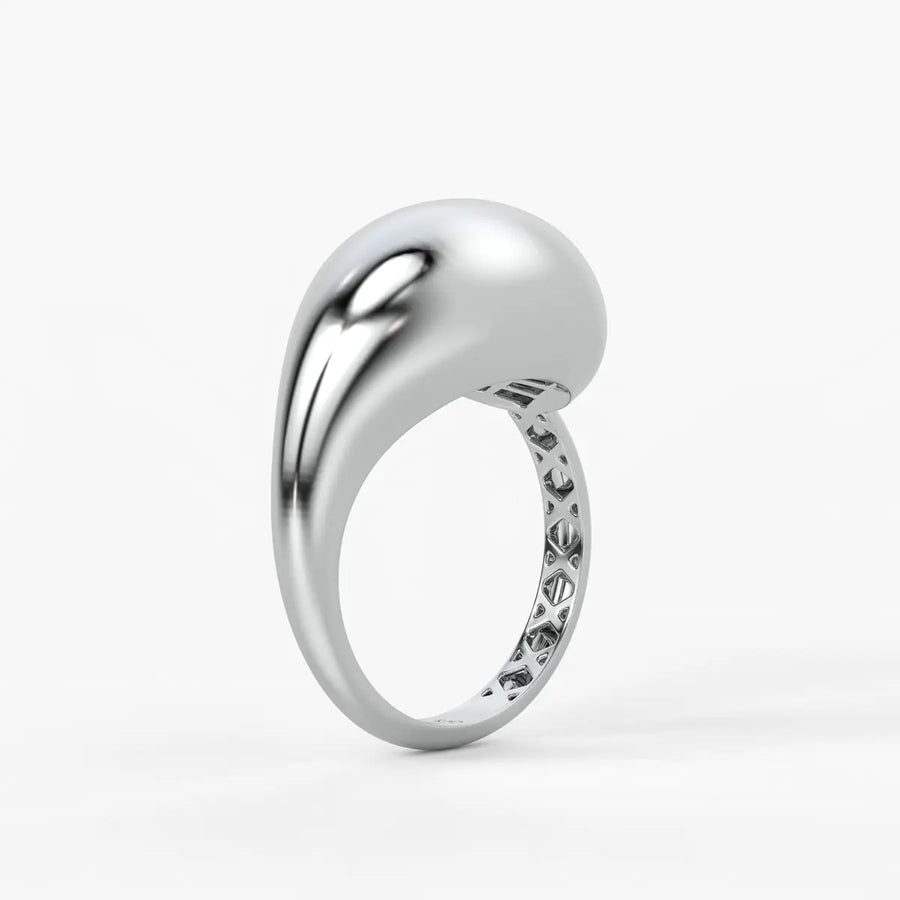 Fluid Wave Fashion Ladies Ring
