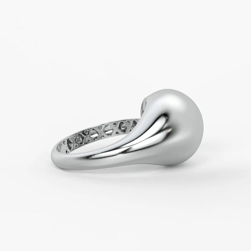 Fluid Wave Fashion Ladies Ring