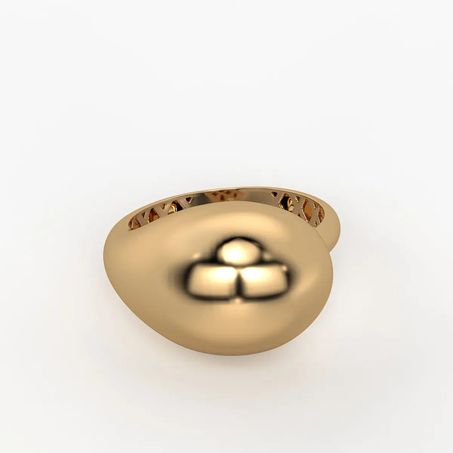 Fluid Wave Fashion Ladies Ring
