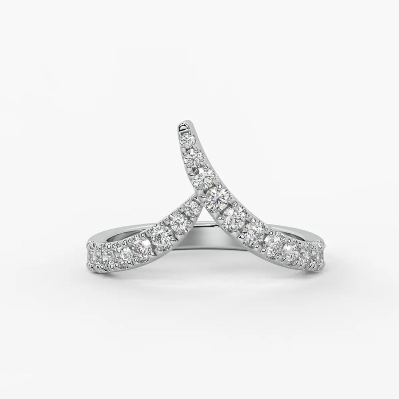 Chevron Wrap Ladies Ring