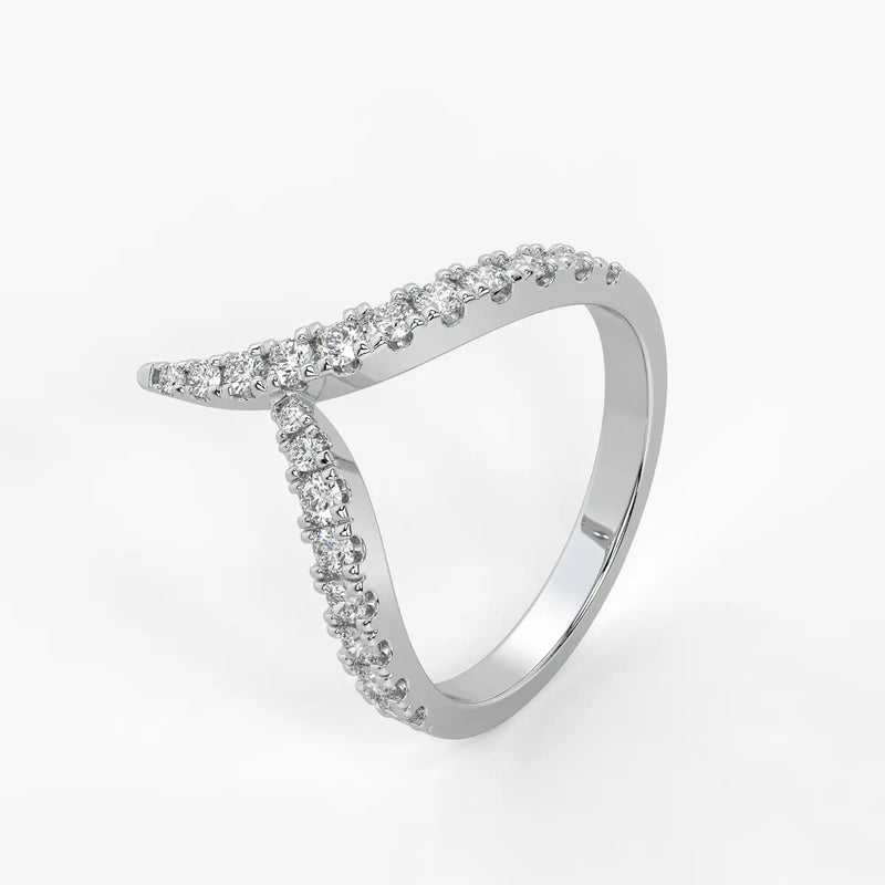 Chevron Wrap Ladies Ring
