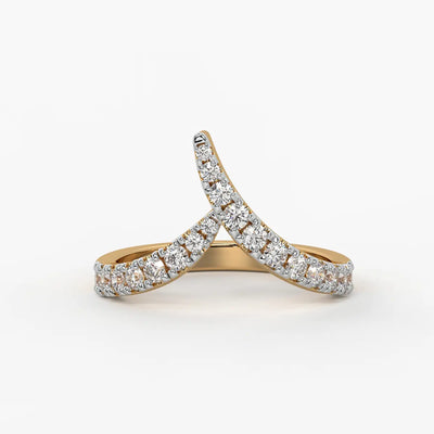 Chevron Wrap Ladies Ring