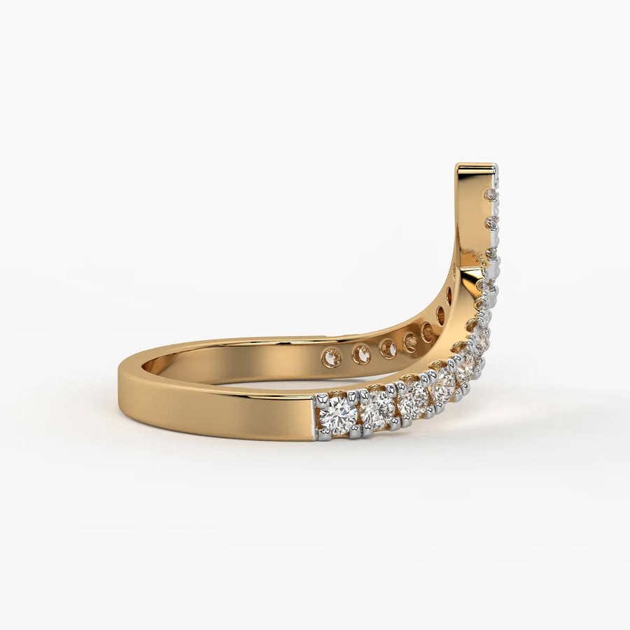 Chevron Wrap Ladies Ring