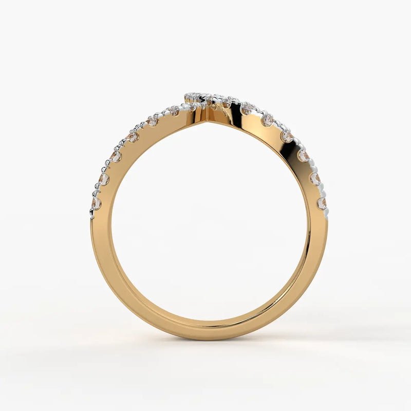 Chevron Wrap Ladies Ring