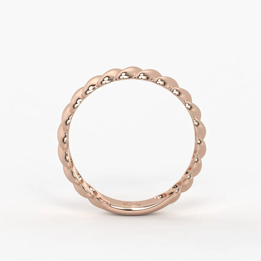 Ripple Band Ladies Ring