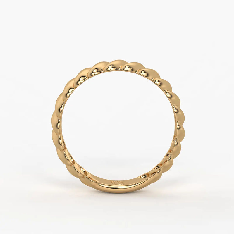Ripple Band Ladies Ring