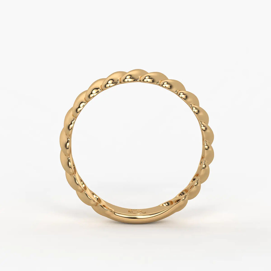 Ripple Band Ladies Ring