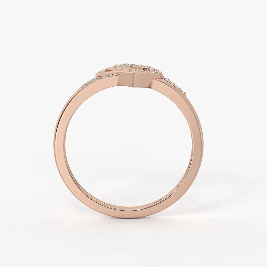 Whispering Heart Diamond Ring