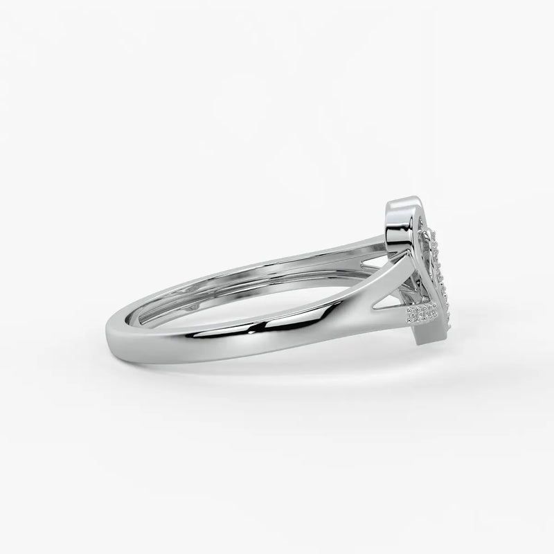 Whispering Heart Diamond Ring