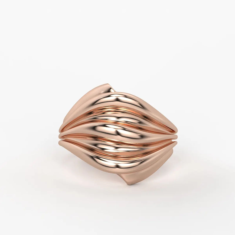 Flow Wave Statement Ladies Ring