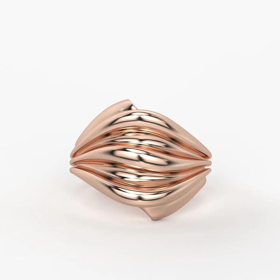 Flow Wave Statement Ladies Ring
