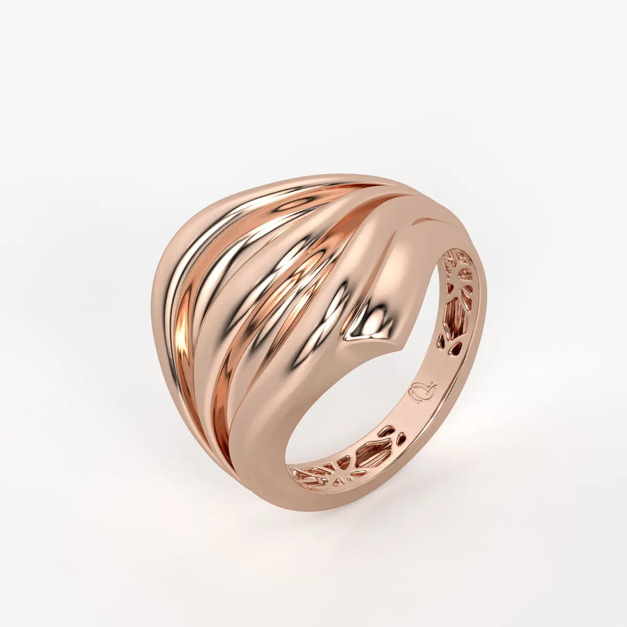 Flow Wave Statement Ladies Ring