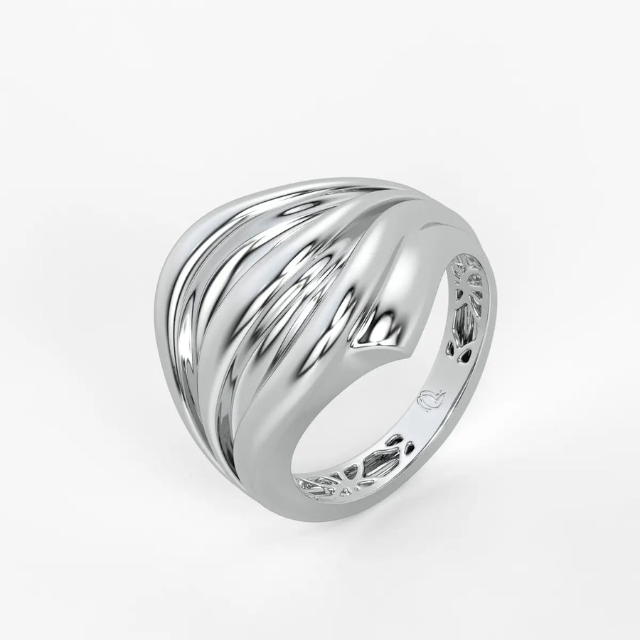 Flow Wave Statement Ladies Ring