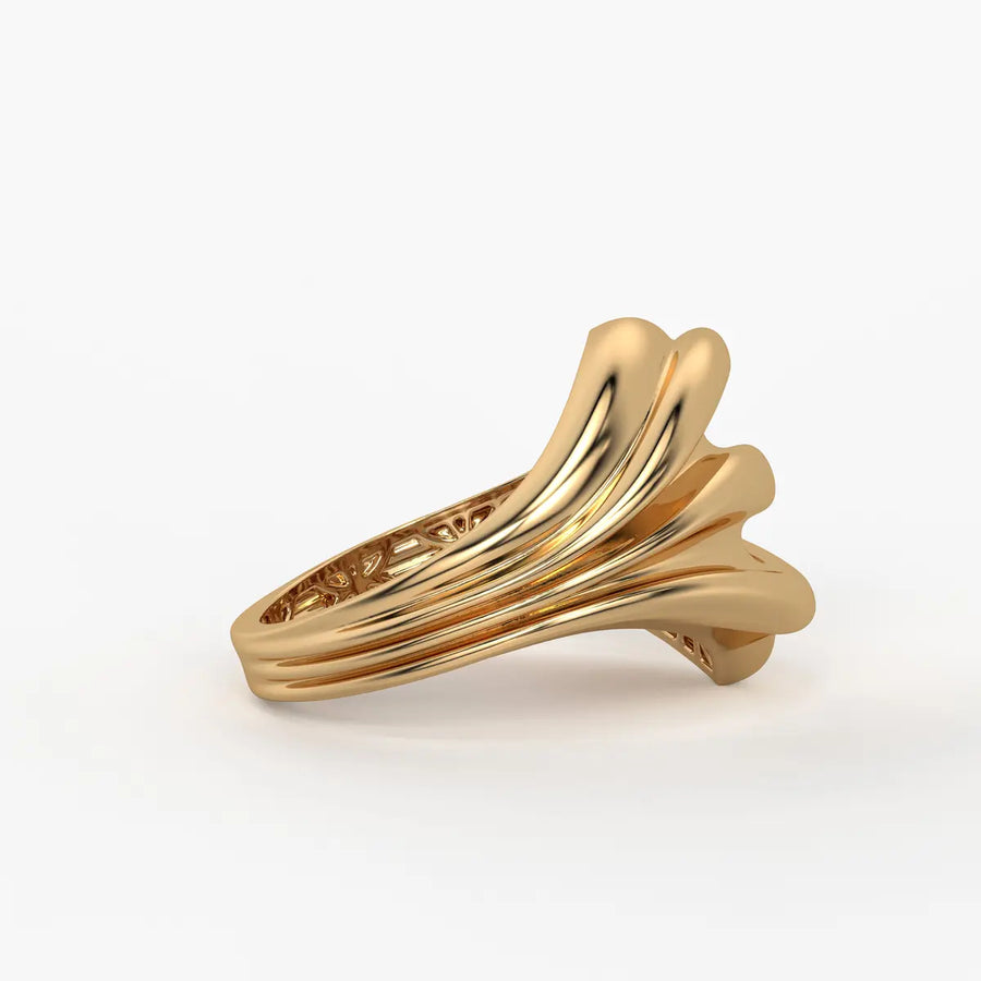 Flow Wave Statement Ladies Ring