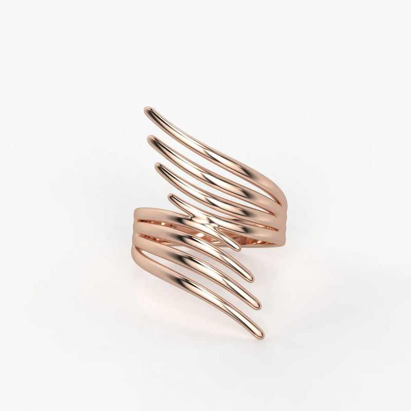 Flow Curve Statement Ladies Ring