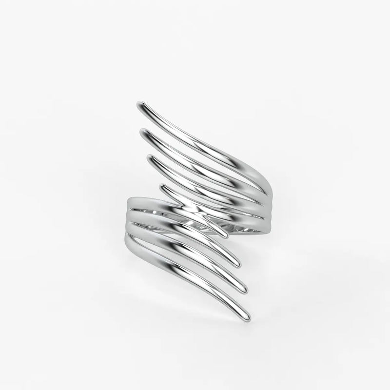 Flow Curve Statement Ladies Ring