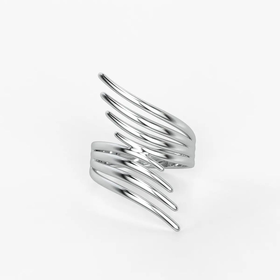 Flow Curve Statement Ladies Ring