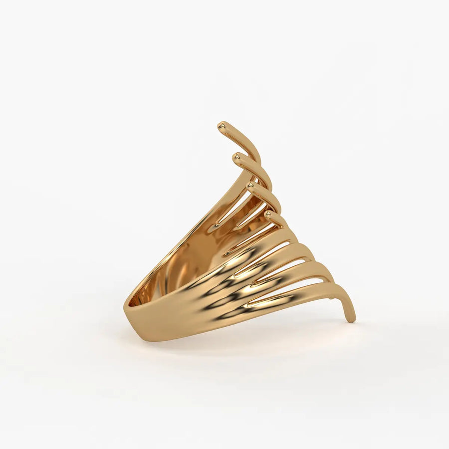 Flow Curve Statement Ladies Ring