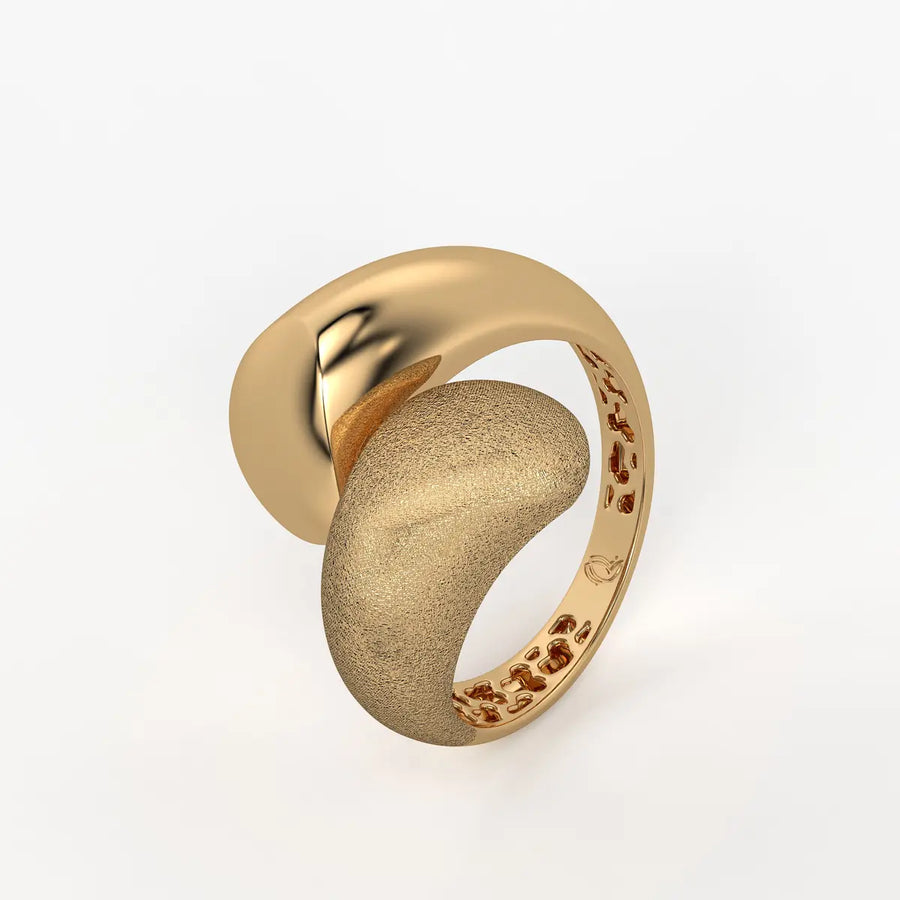 Lunexa Twin Form Contemporary Ring