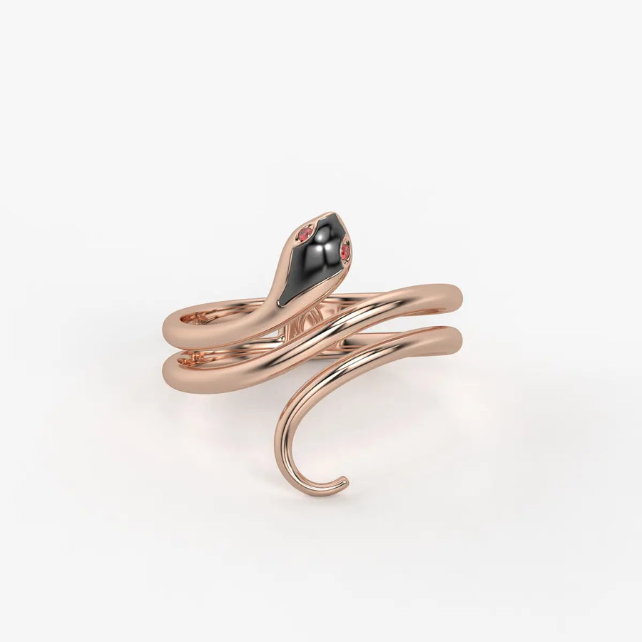 Serpelle Twist Snake Statement Ring