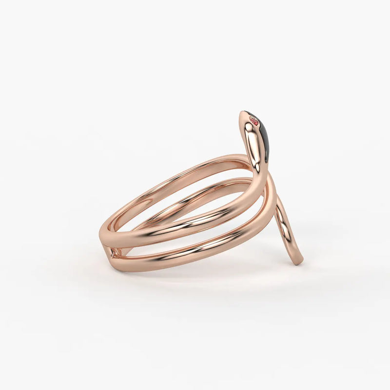 Serpelle Twist Snake Statement Ring