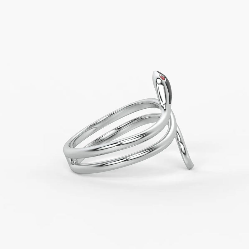 Serpelle Twist Snake Statement Ring