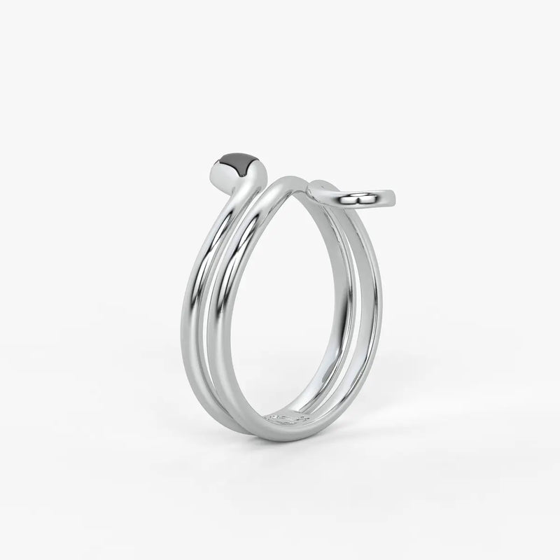 Serpelle Twist Snake Statement Ring