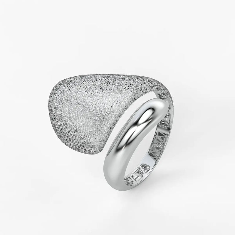 Elowen Textured Dome Designer Ring