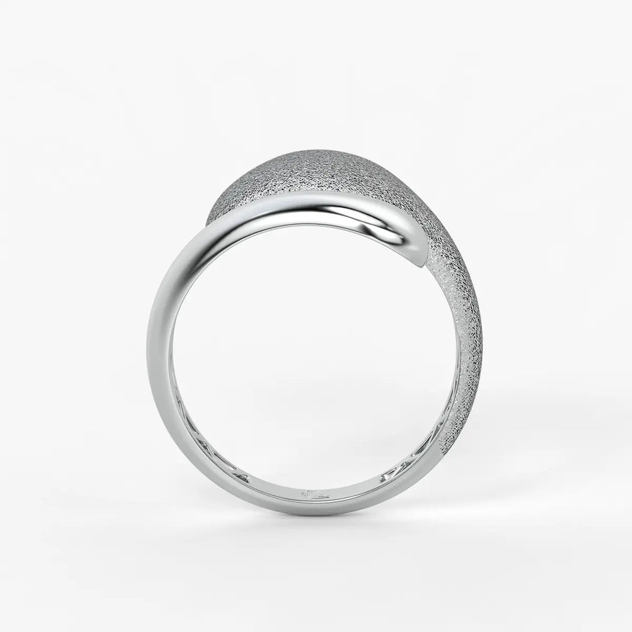 Elowen Textured Dome Designer Ring